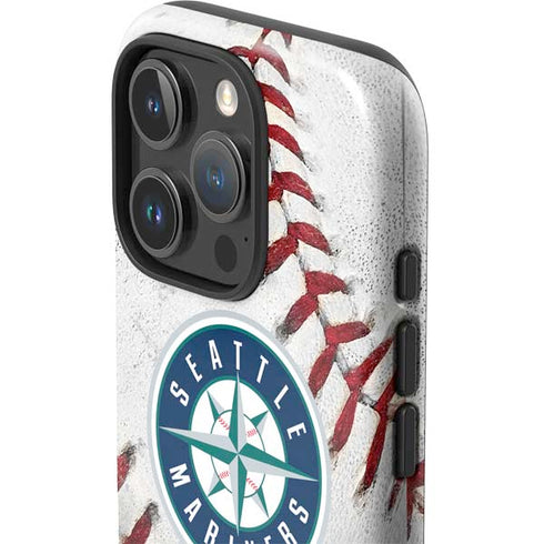 MLB Seattle Mariners Game Ball iPhone 16 Pro Impact Case
